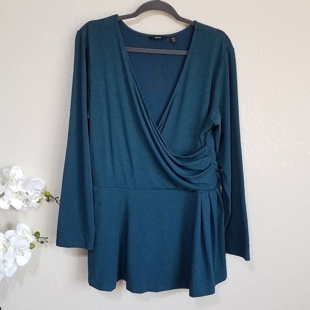 Betabrand Pose Peplum Top